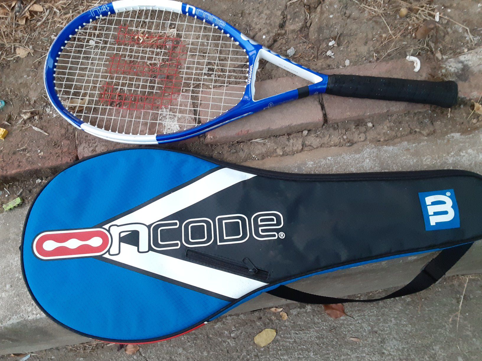 Wilson ncode tennis racquet and case