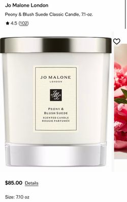 Jo Malone London Peony & Blush Suede Candle