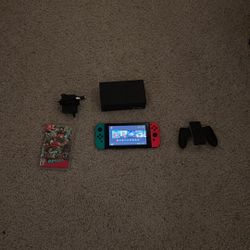 Nintendo Switch Neon Red And Blue.