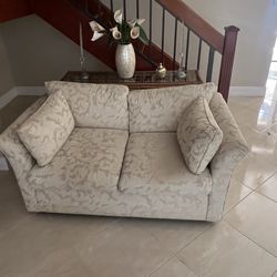 Fabric sofa and love seat