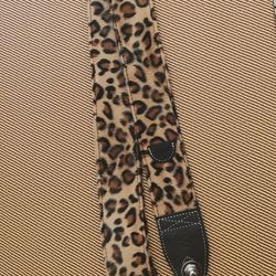Cheetah print guitar strap