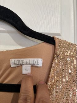 Gold shimmer blouse XL
