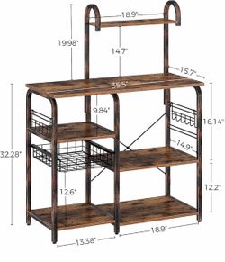 Industrial Kitchen Baker's Rack with Shelves