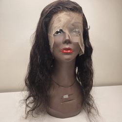 20" Human Brazilian Hair Lace Frontal Wig
