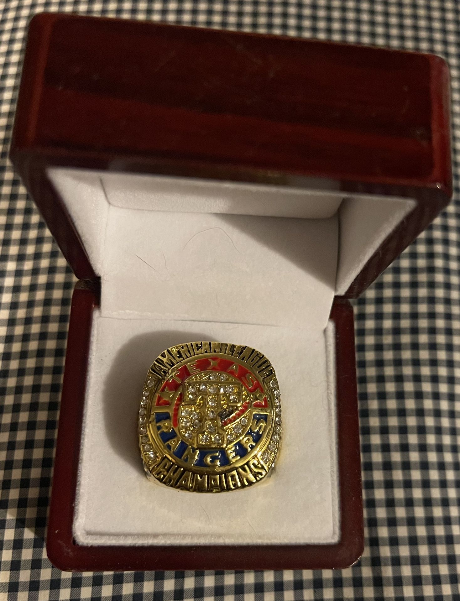 Texas Rangers Championship replica ring