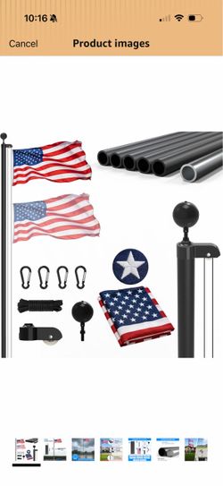 Outdoor Flag Pole Kit with American Flag new in the box