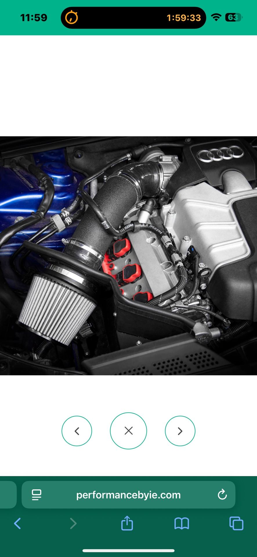 Integrated Engineering Cold Air Intake Audi B8/B8.5 S4/S5