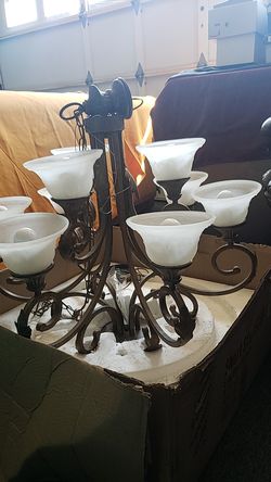 Beautiful iron lamp
