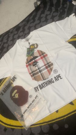 Burberry bape white tee size L