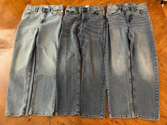 5 Pairs of Normal Wear Boys Oshkosh B’gosh Blue Jeans - All 12R/12A - 4 Straight Fit, 1 Classic Fit
