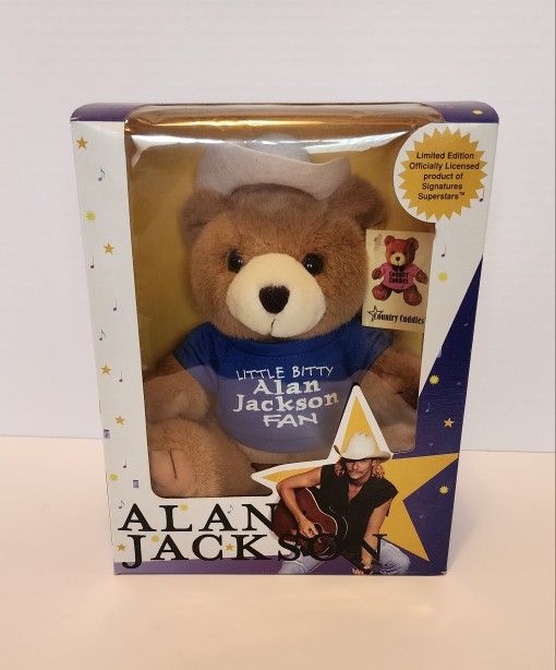 Vintage Signature Super Stars Alan Jackson Country Cuddles Bear Plush
