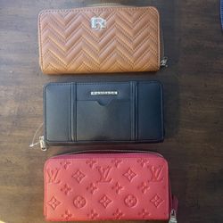 Brand New Wallets -Selling As A Lot Of 3 For $50