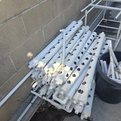 Hydroponic PVC Grow System + Rack (NFT Channels) – Great for Lettuce, Herbs, Greens
