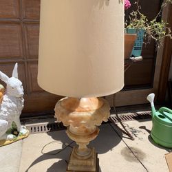 Yellow Jade Antique Lamp