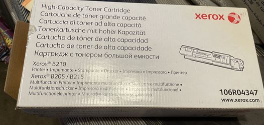 Genuine Xerox 106Ro4347 Black Toner Cartridge Box But Contents Is Sealed New Unused