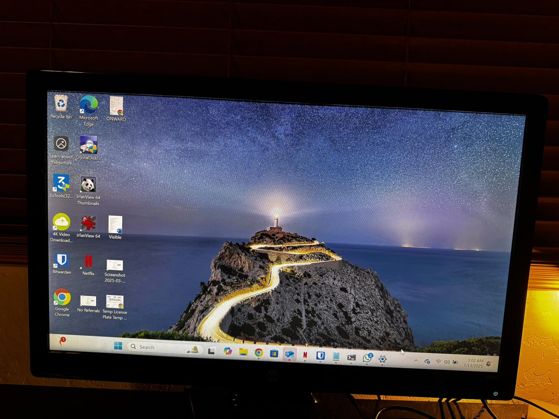 27” HP Monitor – Full HD, Great Condition – $60 OBO