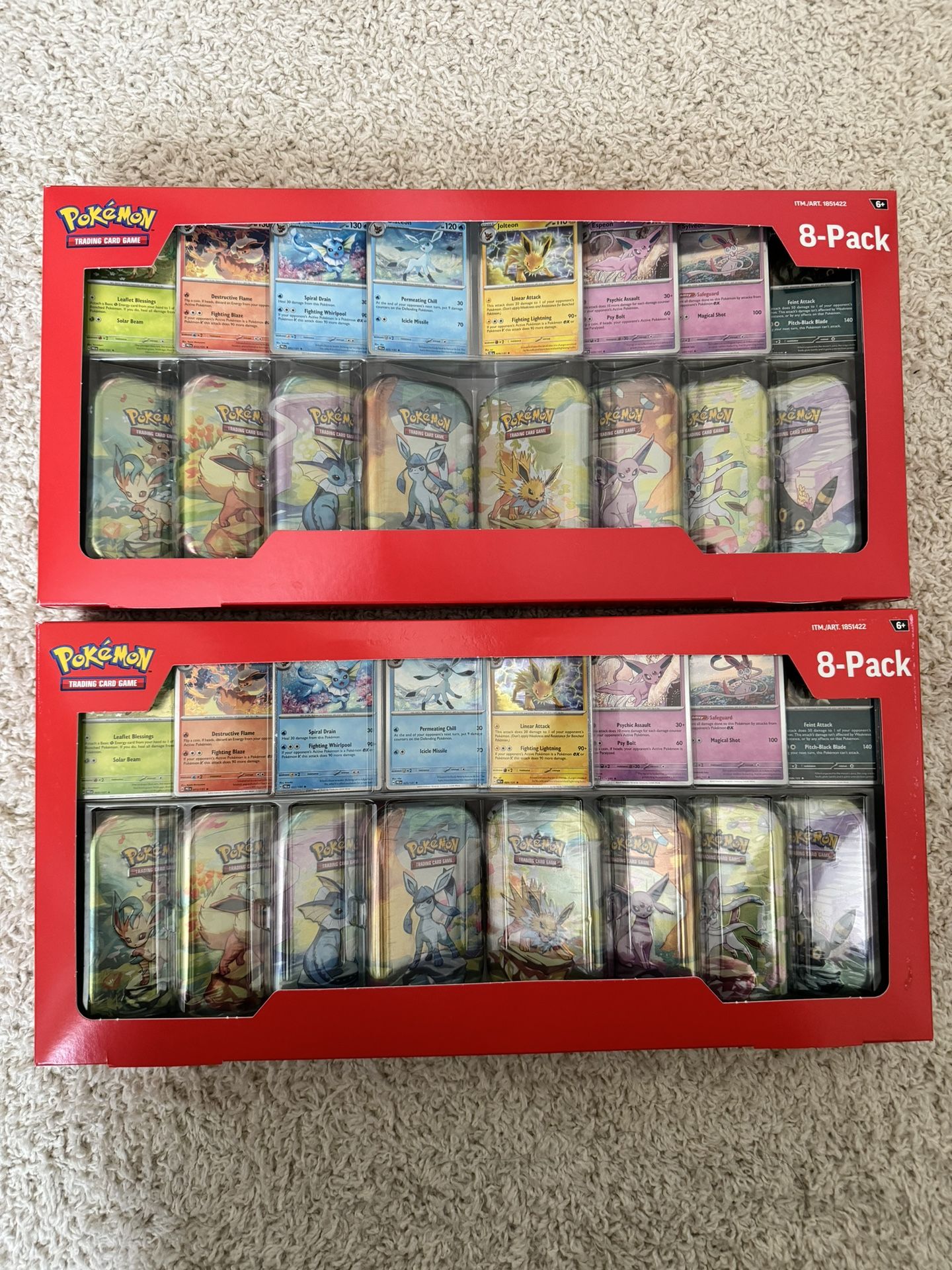 Pokemon Prismatic Evolutions 8-Pack Mini Tins