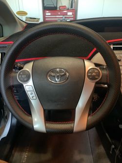Steering Wheel Cover (Microfiber leather)Hand Sewing DIY Car Steering. We have different colors and sizes 🔥$19🔥only .