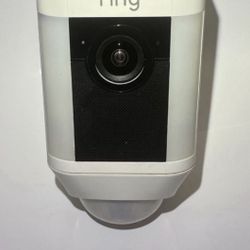 the Ring Wireless Outdoor Spotlight Security Camera 
