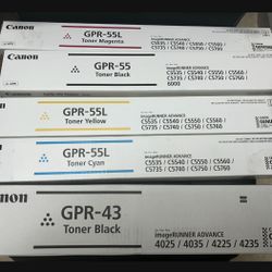 Canon GPR-55, 55L And GPR-43 Toner, 120 Toner