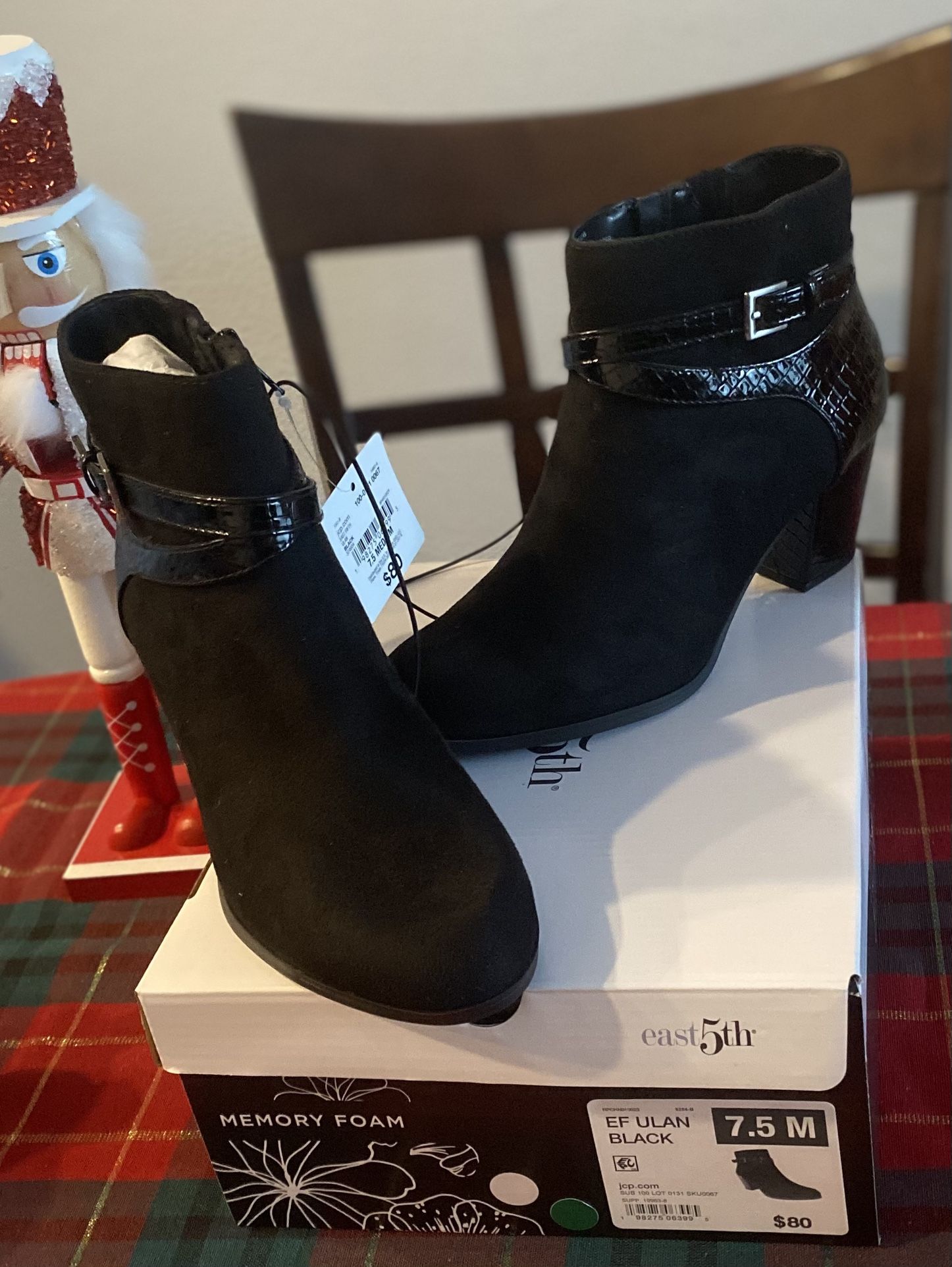 Black Booties Size 7.5 M