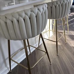 Velvet Bar Stools (2)