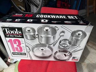New Tools of the Trade 13-Piece Stainless Steel Cookware Set