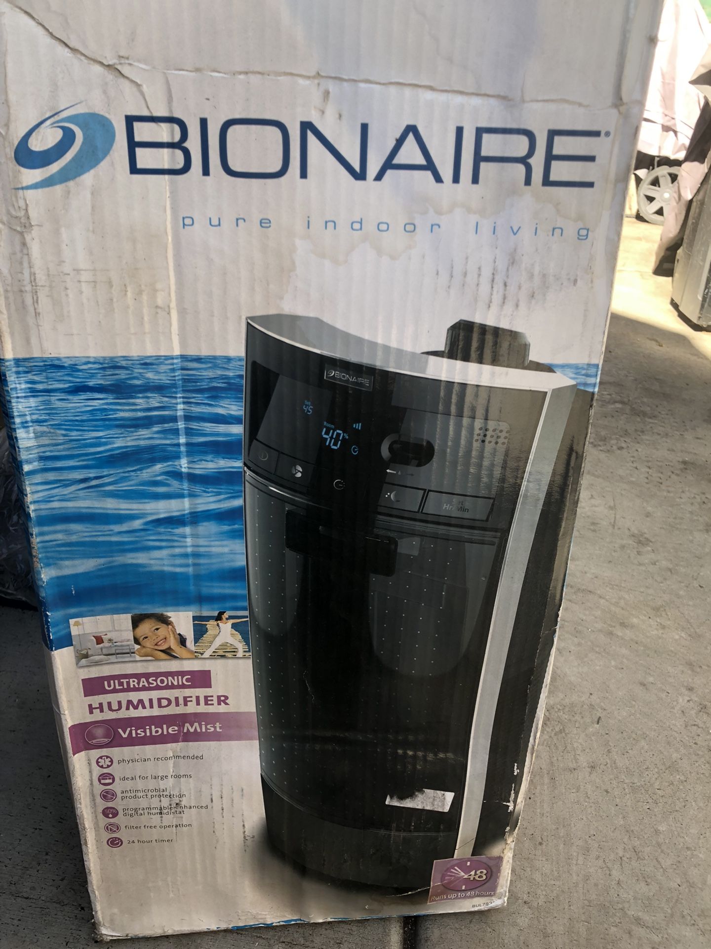 Brand New Bionaire Ultrasonic Humidifier Tested Works Perfectly when you come ill fully test it for you