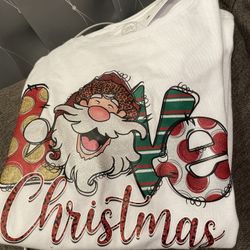 Girls Long Sleeve Christmas Print Size 10-12Plus