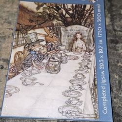 Mad Hatter's Tea Party 1000pc Puzzle. 29.5"x19.7"  Brand New Factory Sealed! 