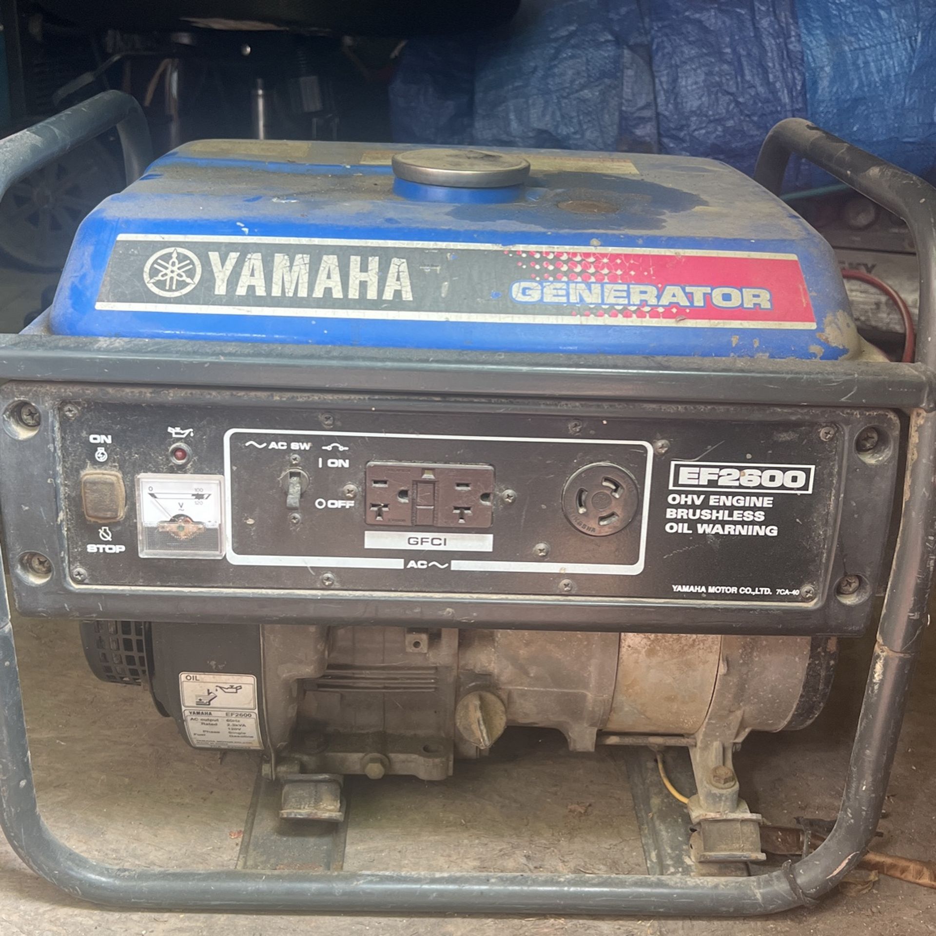 Yamaha generator EF2600