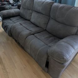 Free Ashley Dual Power Recliner Sofa