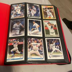 Binder Full Of Baseball, Football And Pokémon Cards