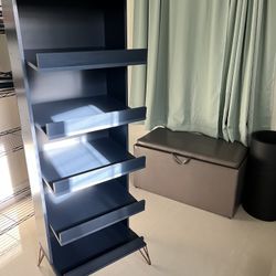 4ft 10in Navy Blue Storage Rack (shoes/linen)