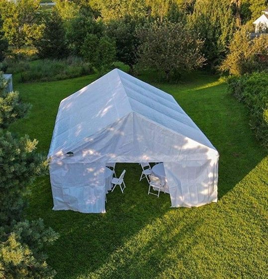 NEW!! ONLY SALE!!!!  20x30FT White Heavy Duty Party Tent, 180g PE fabric