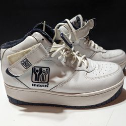 Nikken Weighted Workout Sneakers Size 7 - Navy/White Athletic Walking Shoes