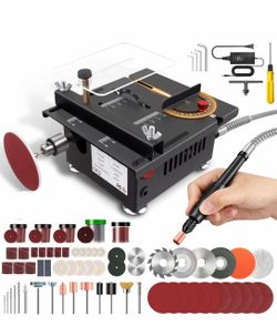 Mini Table Saw,Mini Multi-Functional Portable Crafts Saw Speed Angle Cutting Depth Adjustable Cuttin