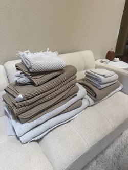 Assorted towels - parachute brand etc