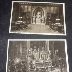 Lot of 2 Vintage House of Lords London Postcards Walter Scott C141 C145