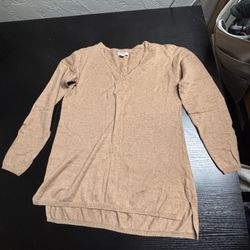 Extra Small V Neck Brown/beige Sweater 