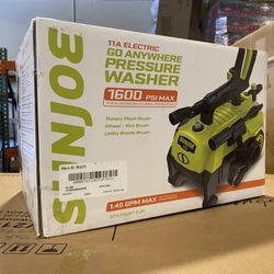 NEW! SUNJOE 11A Electric Pressure Washer (SPX3160P-SJG)