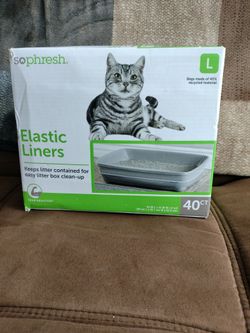 Elastic Liners for easy litter box clean up