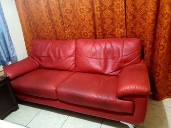 Red sofa