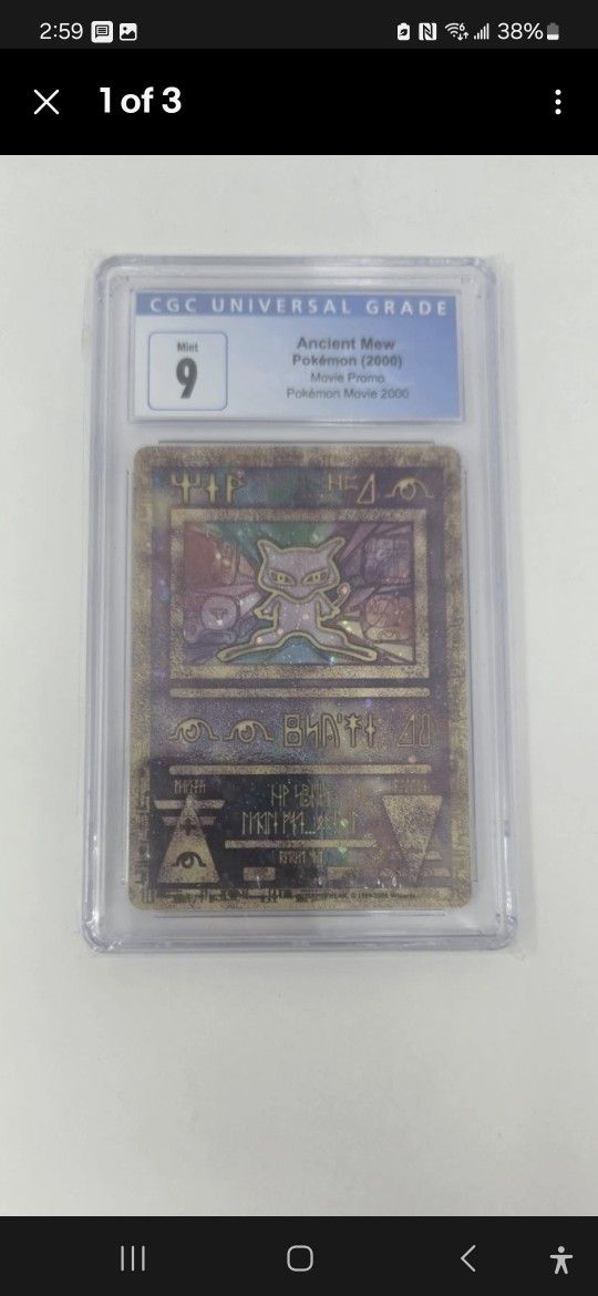 Ancient Mew Pokemon Movie 2000 Cgc 9