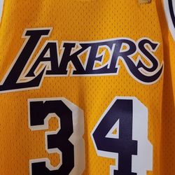 XL AUTHENTIC SHAQUILLE O'NEAL LAKERS JERSEY 
