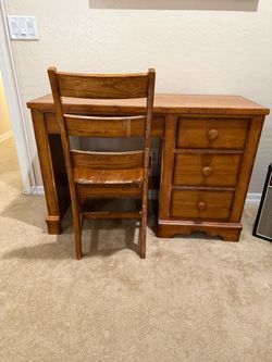Desk with chair