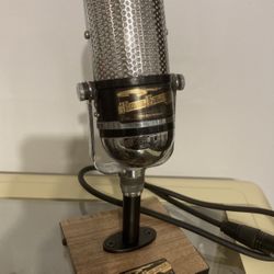 Customized Vintage Pill RIBBON Microphone Working WITH Desk Stand Please Read!!