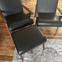 Article Otio Chairs And Ottoman