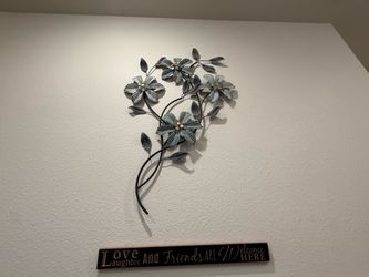Metal Flower Wall Art Decor