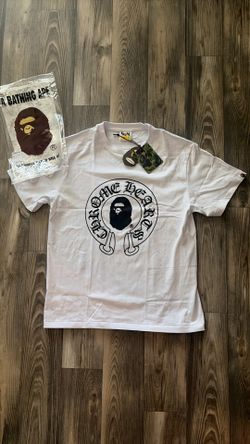 BAPE X Chrome Hearts white tee